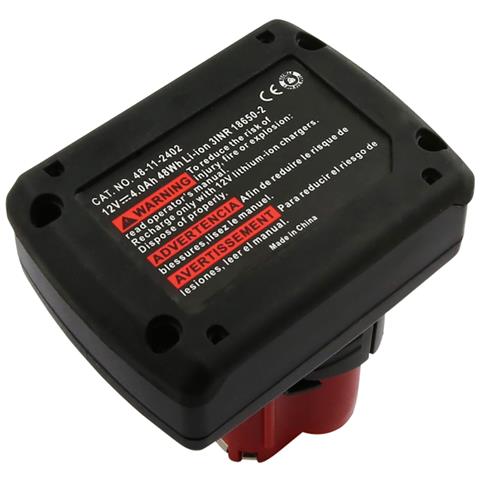 Batteria 12v Li-ion 4000mah 48wh Per Utensile Milwaukee M12 C12b - Foto 1