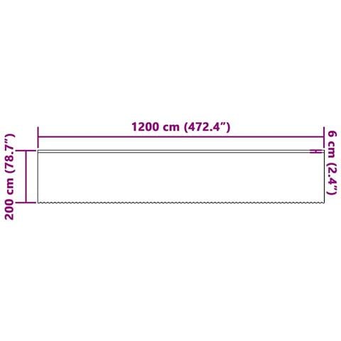 Tende con tende Bianco 500x100cm Poliestere - Foto 8