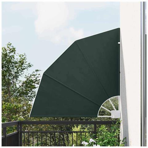 Schermo di Privacy per Balcone Verde scuro 115 x 115 cm Tessuto - Foto 2