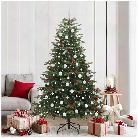 Albero di Natale artificiale con 300 LED Verde 210 cm - Foto 2