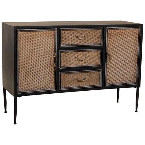 Credenza In Metallo Marrone 120x41x80h - Foto 1