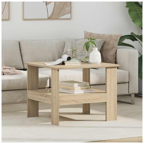 Tavolino da salotto Rovere Sonoma 57 x 55 x 45 cm - Foto 2