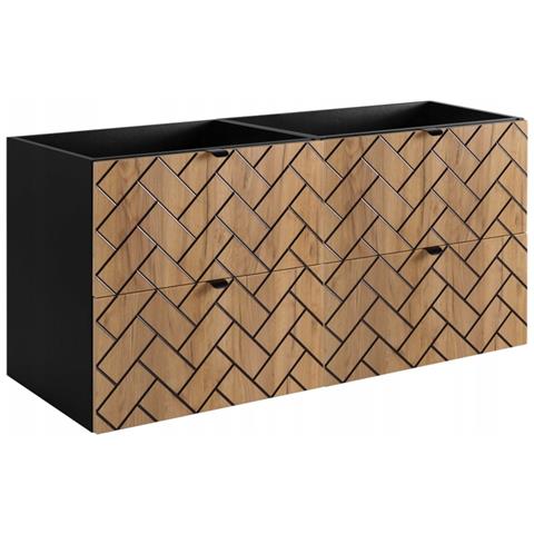 | Mobiletto 120 cm - Marron Mat - Mobili da bagno - Mobili da bagno - Mobili da bagno - Senza ripiano - Foto 1
