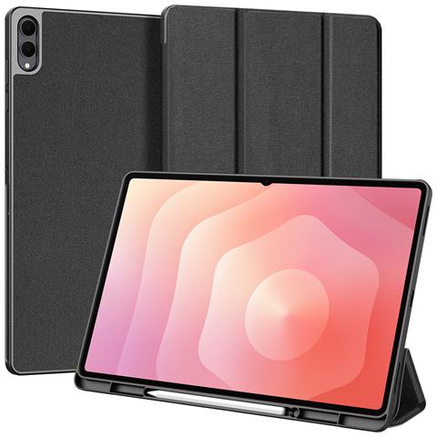 Cover per Galaxy Tab S11 Ultra - Pelle /PU, Nero - Foto 1