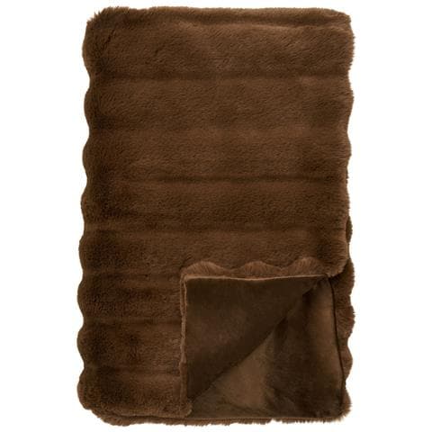 Plaid Galena-marrone-poliestere-130x180x1 Cm - Foto 1