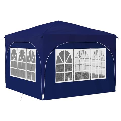 Tenda per feste a pop-up 290 x 290 x 245 cm Blu - Foto 9