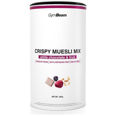Cereali Crispy Muesli Mix con fiocchi d'avena 420 g Cioccolato Bianco Croccante alla Frutta - Foto 1