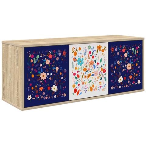 Mobile TV da Parete MAINZ 102 x 33 x 40 cm Rovere Sonoma - Foto 1