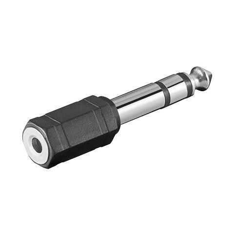 Adattatore Audio Stereo Connettori 6,3Mm Maschio A 3,5Mm Femmina - Foto 1