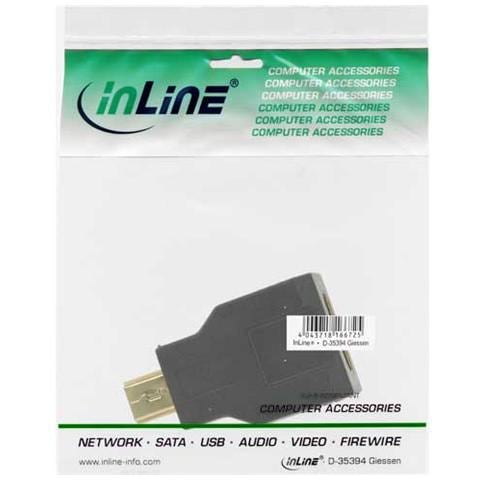 Adattatore HDMI mini type-c femmina a HDMI micro type-d maschio, pin dorati - Foto 3