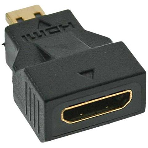Adattatore HDMI mini type-c femmina a HDMI micro type-d maschio, pin dorati - Foto 1