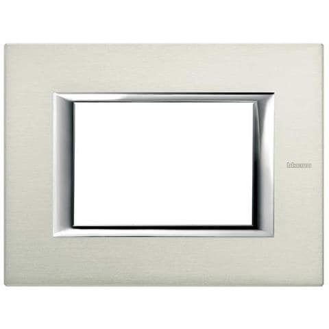 Ha4803xc - Axolute - Placca 3p Alluminio Spazzolato - Foto 2