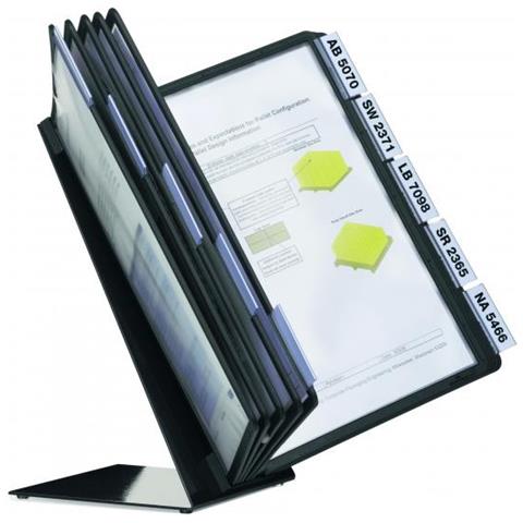 Vario Table 10 Leggio Da Tavolo 10 Pannelli Ppl A4 Nero - Foto 1