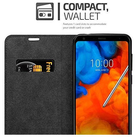 Cadorabo Custodia Compatibile Con Lg Q Stylus In Bruno Caffè - Coperchio Protettiva Con Chiusura Magnetica, Funzione Stand E Tasca Per Le Carte - Foto 2