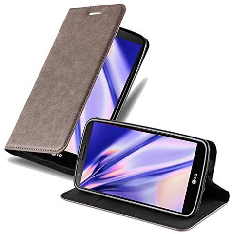 Custodia Compatibile Con Lg G2 In Bruno Caffè - Coperchio Protettiva Con Chiusura Magnetica, Funzione Stand E Tasca Per Le Carte - Foto 1