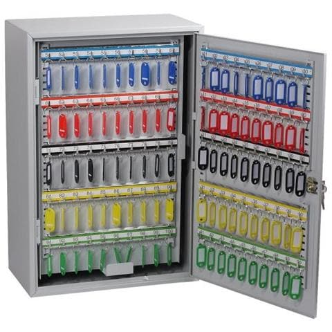 nix Safe Co. Kc0605e Armadietto Portachiave Grigio (nix Commercial Key Cabinet 300 Hook Electronic Lck. Dd) - Foto 2