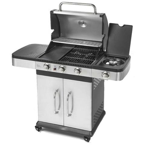 Barbecue a Gas Indianapolis 4 Titanium con 3 Bruciatori in Acciaio Inox - Foto 2