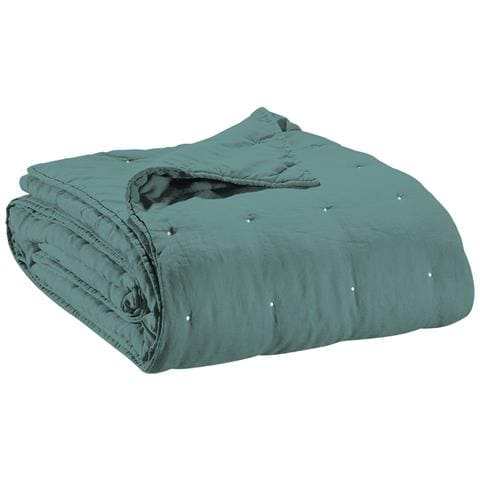 Copripiumino Zeff - Blu Scuro - 180 X 260 Cm (100% Lino Fronte, 100% Cotone Retro) - Foto 2