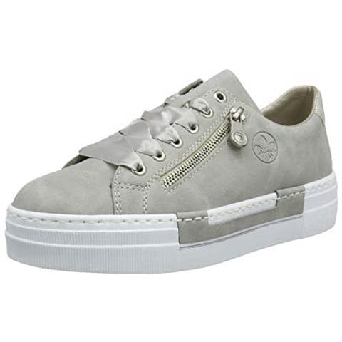 N49c2-40, Scarpe Da Ginnastica Basse Donna, Grigio (cemento / Argento 40), 39 Ue - Foto 1