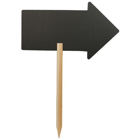 Segno Securit Silhouette Freccia Scheda Di Gesso Con Il Gesso Marker Stand In Legno Con Spike (fbs-arrow) - Foto 1