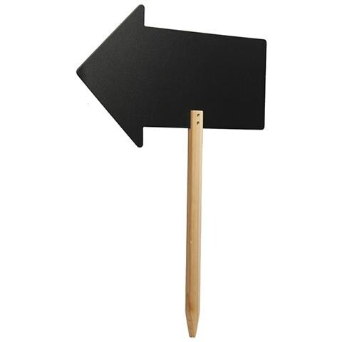 Segno Securit Silhouette Freccia Scheda Di Gesso Con Il Gesso Marker Stand In Legno Con Spike (fbs-arrow) - Foto 2