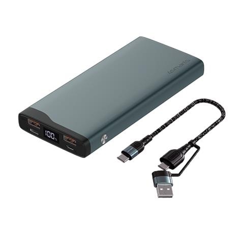 Volthub Pro - Select Edition - Powerbank - 10000 Mah - 37 Wh - 22,5 Watt - 5 A - Huawei Fast Charge, Pd 2,0, Pd 3,0, Qc 2,0, Qc 3,0, Afc, Scp - 3 Ausgabeanschlussstellen (2 X Usb, Usb-c) - Gun Metal (468777) - Foto 3