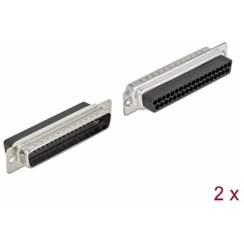 Delock Connettore A Crimpare D-sub A 37 Pin, Metallo, 2 Pezzi - Foto 1