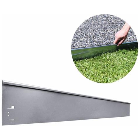 Bordo Per Prati Pezzo Finale 13 5 Cm X 113 Cm | Aiuole Giardino | Cordoli Per Aiuole Colore Senza Colore - Foto 4