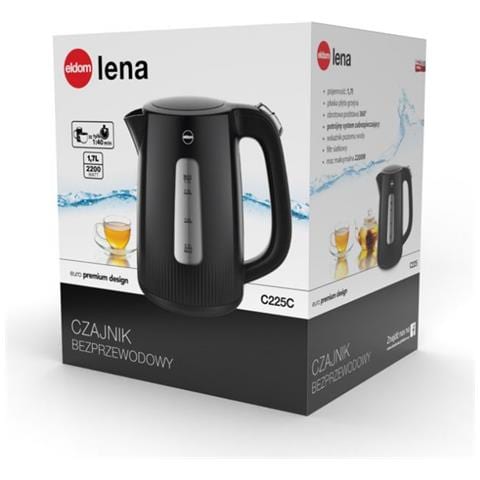 Bollitore C225C Lena Colore Nero 2000 W 1,7 L - Foto 9