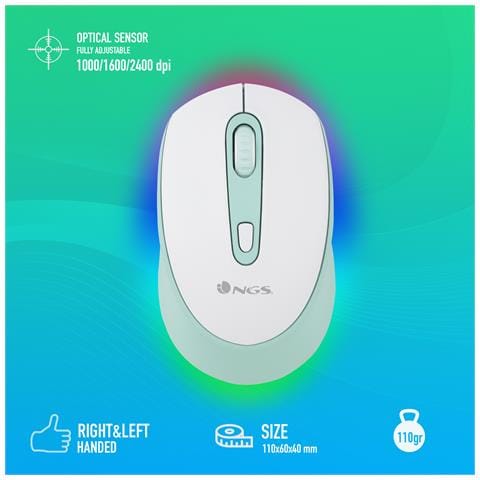 Mouse Senza Fili Bianco - Foto 2