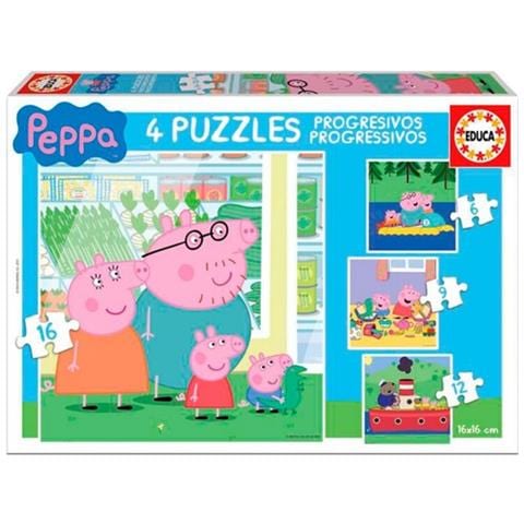 Set Di 4 Puzzle Cosy Corner 16 X 16 Cm - Foto 1