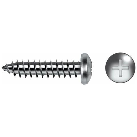 Scatola A Viti Din 7981 Ø 4,8 Mm 50 Mm Phillips Zincato (100 Unità) - Foto 1