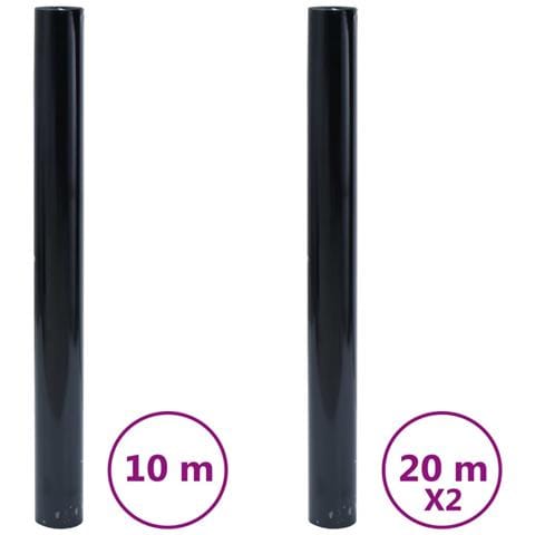 Pellicole Per Vetri Statiche Smerigliate Nere 3pz In Pvc - Foto 2