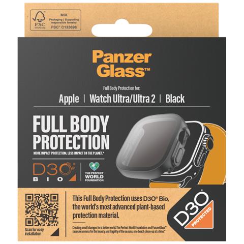 PanzerGlass Apple Watch Full Body Case D30 Trasparente Vetro temperato, Polietilene tereftalato (PET) - Foto 2
