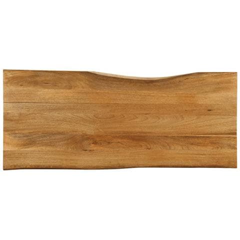 Piano Tavolo 140x60x2,5 Cm Bordi Vivi In Legno Massello Mango - Foto 1