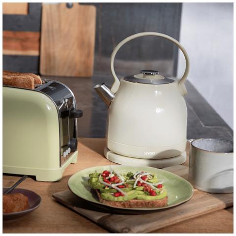 DOD202C bollitore elettrico 1,5 L 2200 W Crema - Foto 2