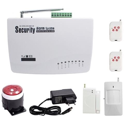 Kit Allarme Antifurto Casa Wireless Gsm Integrato Sirena E Antenna E-002 - Foto 1