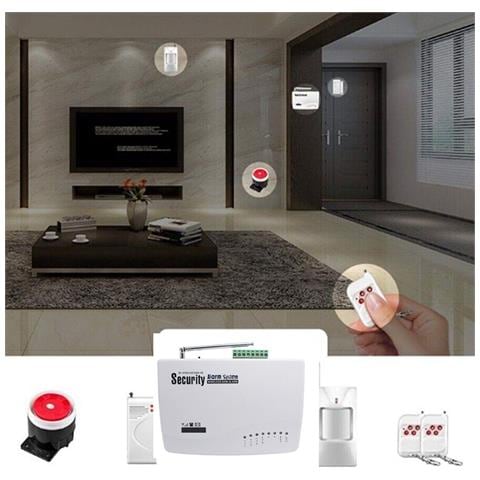Kit Allarme Antifurto Casa Wireless Gsm Integrato Sirena E Antenna E-002 - Foto 3