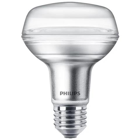 Riflettore Led R80 4w E27 220-240v 2700k 345lm 90° Equivalente 60w - Foto 1