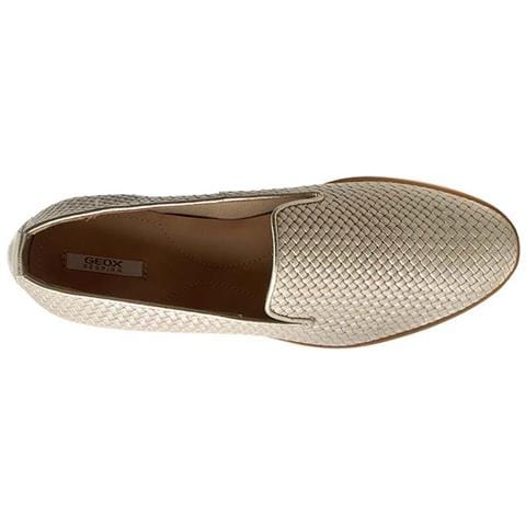 Mocassini Donna Janalee Beige Avorio In Pelle 39 - Foto 2
