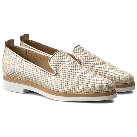 Mocassini Donna Janalee Beige Avorio In Pelle 39 - Foto 3