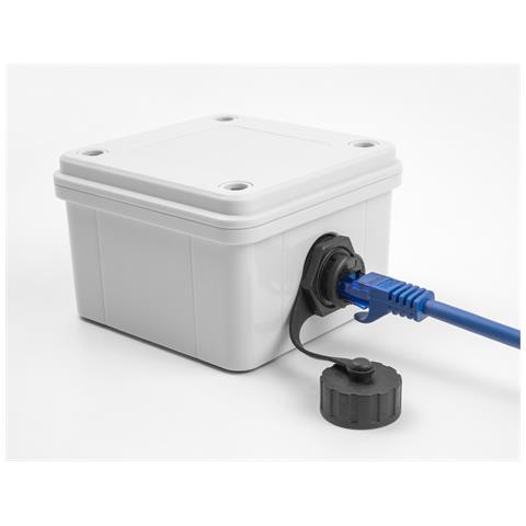 DeLOCK Connettore cavo RJ50 femmina per RJ50 femmina per installazione con cappuccio protettivo IP68 antipolvere e impermeabile nero - Foto 3