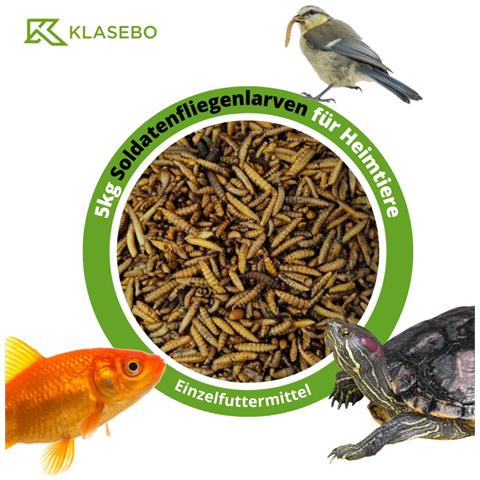 Larve Di Mosca Soldato 5kg, Hermetia Illucens Intere Essiccate - Foto 1