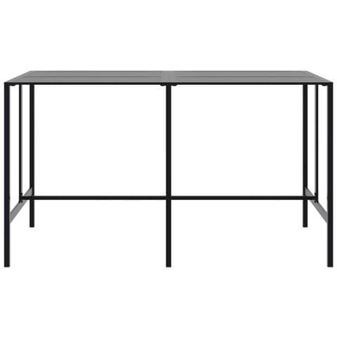 Tavolo Da Bar Nero 200x100x110 Cm Acciaio Verniciato A Polvere - Foto 3
