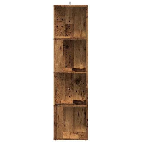 Scaffale Angolare Legno Vecchio 33x33x132 Cm In Truciolato - Foto 3