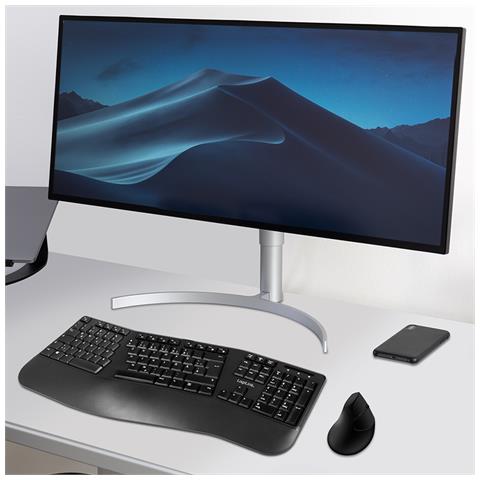 Tastiera e Mouse Wireless ID0211  (Layout Tedesco) Colore Nero - Foto 2