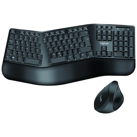 Tastiera e Mouse Wireless ID0211  (Layout Tedesco) Colore Nero - Foto 1