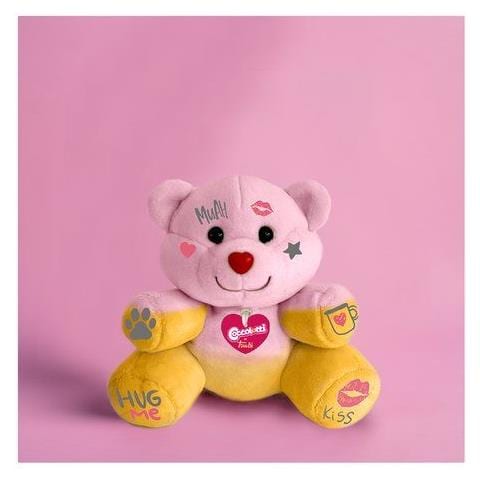 Peluche 25042 Coccolotti Orsetto Honey Love&tell Rosa E Giallo - Foto 1