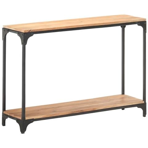 Tavolo Consolle 110x30x75 Cm In Legno Massello Di Acacia - Foto 8