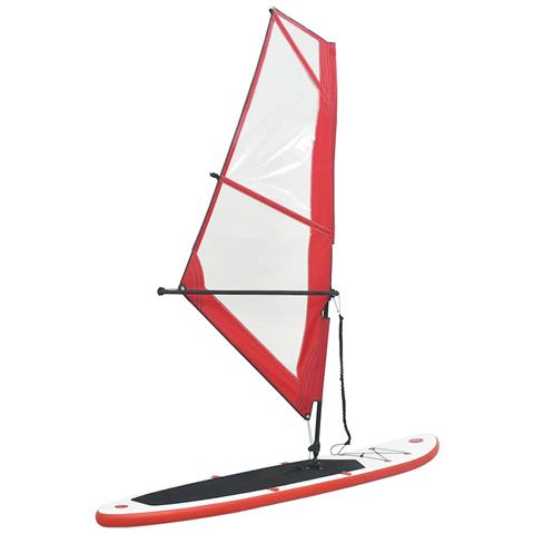 Lusso Casadino -  Set Tavola Gonfiabile Da Sup Con Vela Rosso E Bianco - Foto 2